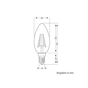 Alternative view of E14 LED Leuchtmittel MATT