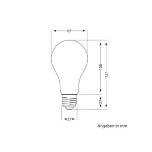 Alternative view of E27 LED Leuchtmittel KLAR