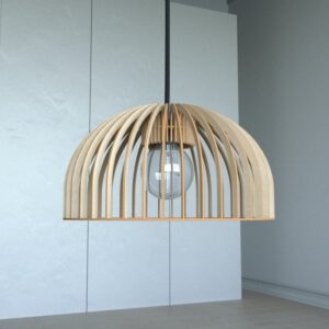 Alternative view of Pendelleuchte HUEVO aus Holz